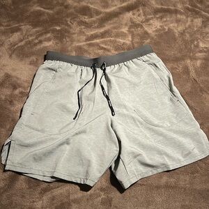 Grey men’s Nike dri fit shorts